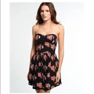 Superdry Dresses Superdry Floral Strapless Dress Poshmark